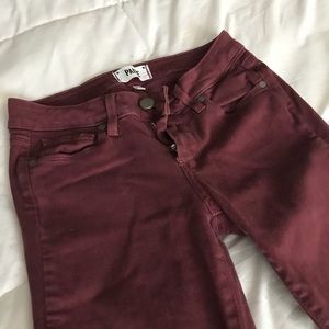 PAIGE Burgundy Pants